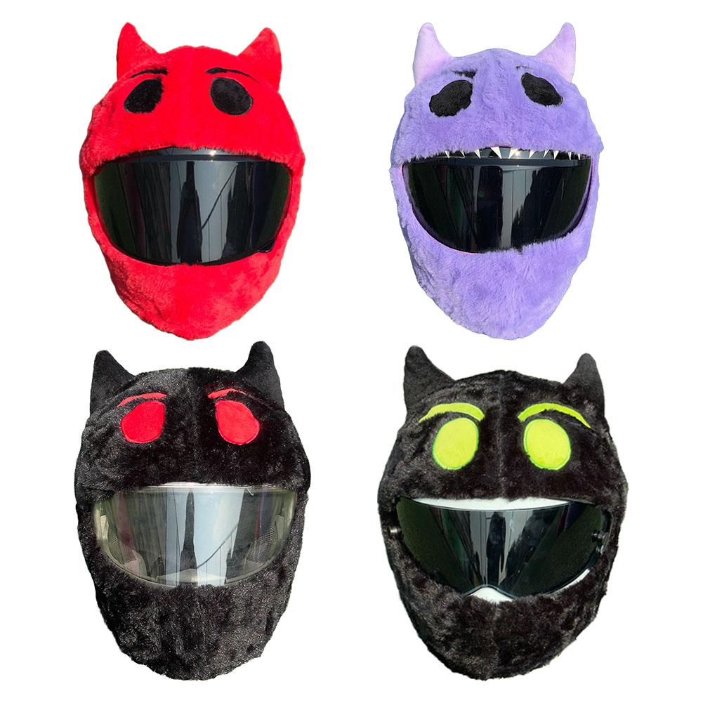 Motorcycle Plush Helmet Cover Cartoon Animal Helmet Protection Accessories Cover Helmet Cover Fabric Funny Motorcycle Y8C2