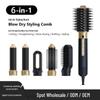 Multifunctional 6-in-1 Hot Air Brush for Curling, Straightening & Fast Blow Drying