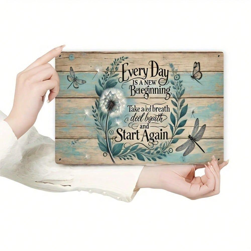 Декоративная жестяная картина на стену 20x30см