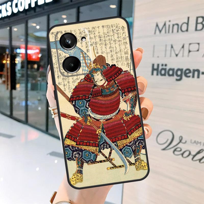Japanese Samurai Case For Realme GT7 Pro GT6 11 12 13 14 15 Pro Plus C55 C53 C35 C33 C61 C65 C67 C53 C71 C75