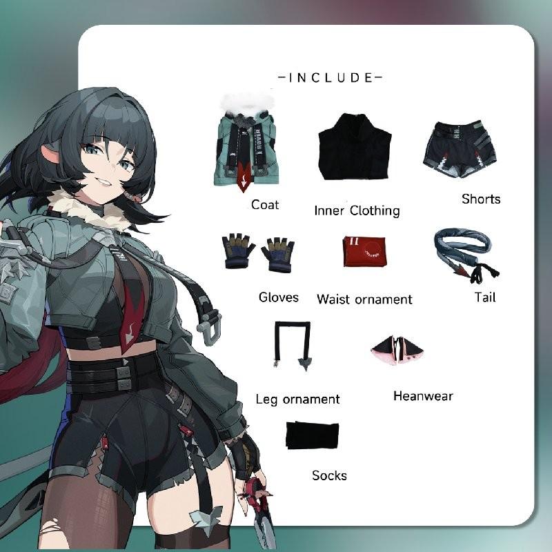 

Zero Zenless Zone Character Jane Doe Woman Cosplay Costume Clothes Performance S