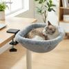 Sunken Design Cat Desk Hammock Space-Saving Cat Perch Soft Cat Table Bed  Home Office Desk