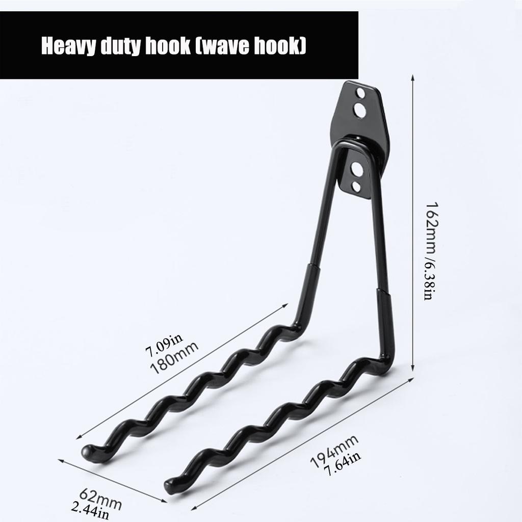 Garaj Depolama Yardımcı Kancaları, Garaj Bahçe Alet Düzenleyicisi, Asma Yardımcı Duvara Monte Kancaları, Ağır Hizmet Alet Depolama Düzenleyicisi