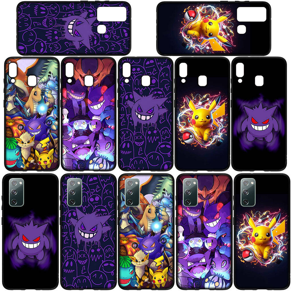 Phone Case for iPhone 17 16 15 Plus Xiaomi Poco F8 F7 X7 X6 M8 C85 C75 Redmi Note 14 12 11 13 Pro Max A4 14C 13C 15C Pikachu GO Gengar Pokemon Cover