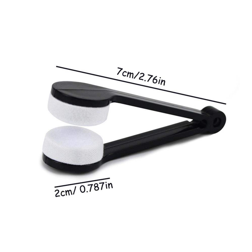 1 Stück Neue Kreative Doppelseitige Tragbare Multifunktionale Brillenputz-Rub Sonnenbrillen Brillen Mikrofaser Reiniger Bürsten Wischen