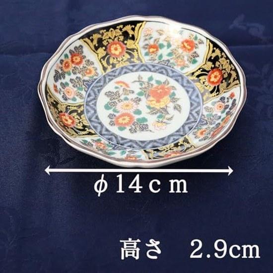 Old Imari Style Octagonal Plate 1 Piece Sometsuke Gold Decoration Luxurious Gorgeous Arita Ware Made Japan