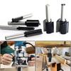 6 Piece Carbide Milling Cutter Set for Woodworking Dual Edge Design Multiple Sizes Alloy Steel Router Bits Compatible with Electric Engravers