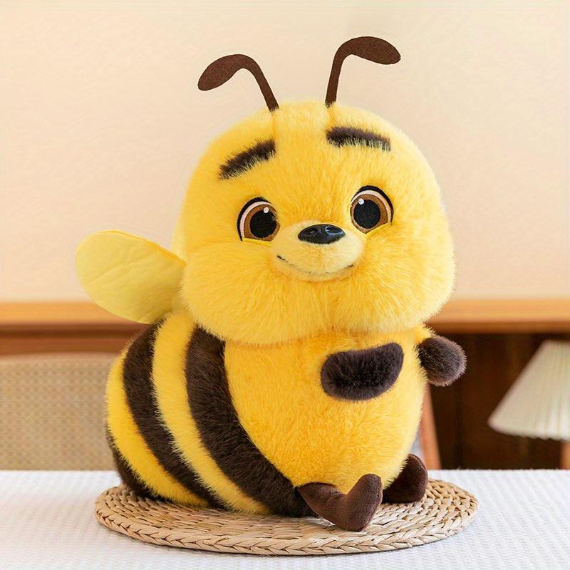 Cute Big-eyed Yellow Bee Plush, Soft Cuddly Doll for Home Decor and Birthday Gifts