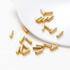 100 Stück 14K 18K Vergoldetes Messing Nudelröhrchen Zylinder Gerade Perlen 5 6 7mm Abstandshalter Lose Perlen Für DIY Armband Schmuckherstellung