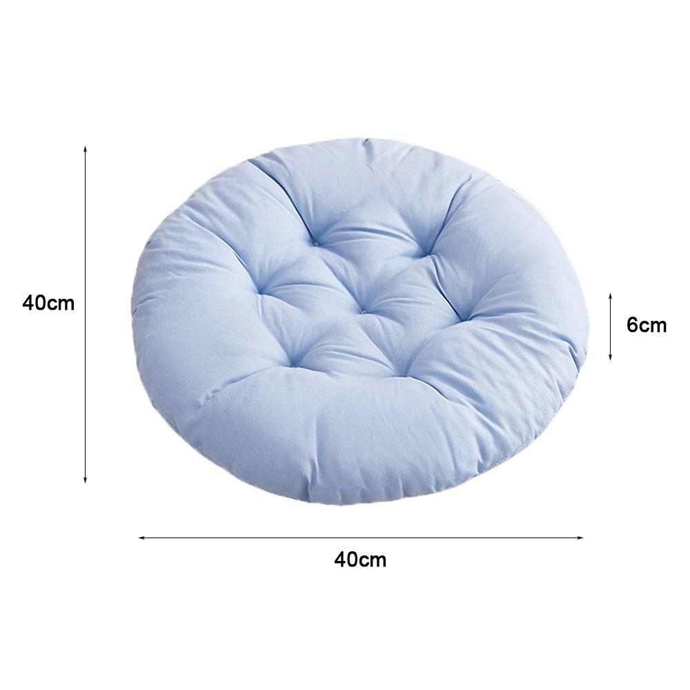 Nap Pillow Chair Cushion Solid Color Round Cushion Durable Tatami Mat  Winter