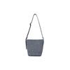MLB 24FW New York Yankees NY Letter Logo Denim Vintage Faux Leather Bucket Bag Shoulder Crossbody Bag Regular Unisex Couple 3ABML054N-50BKS
