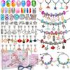 Bracelet Making Kit Fun Toddler DIY Jewelry Making Kit for Bracelets Necklaces Pendants 75 Accessories