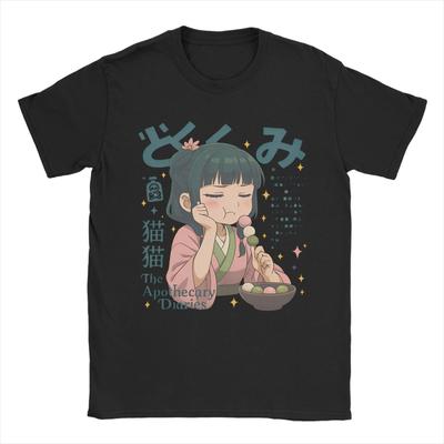 The Apothecary Diaries Maomao T-Shirt Men Romance Anime Novelty 100% Cotton Tees O Neck Short Sleeve T Shirt Printed Tops