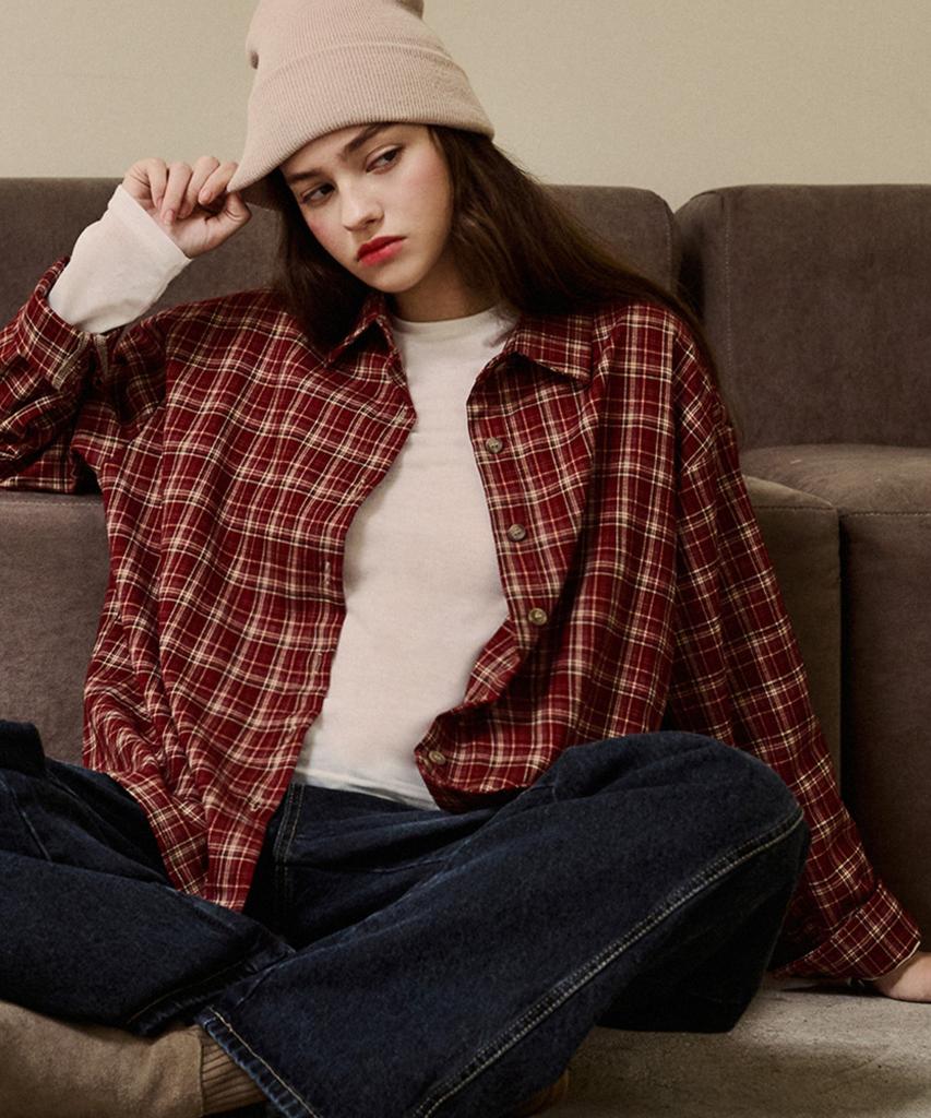 LUSIDA Ellie Vintage Check Shirt_2 Colors