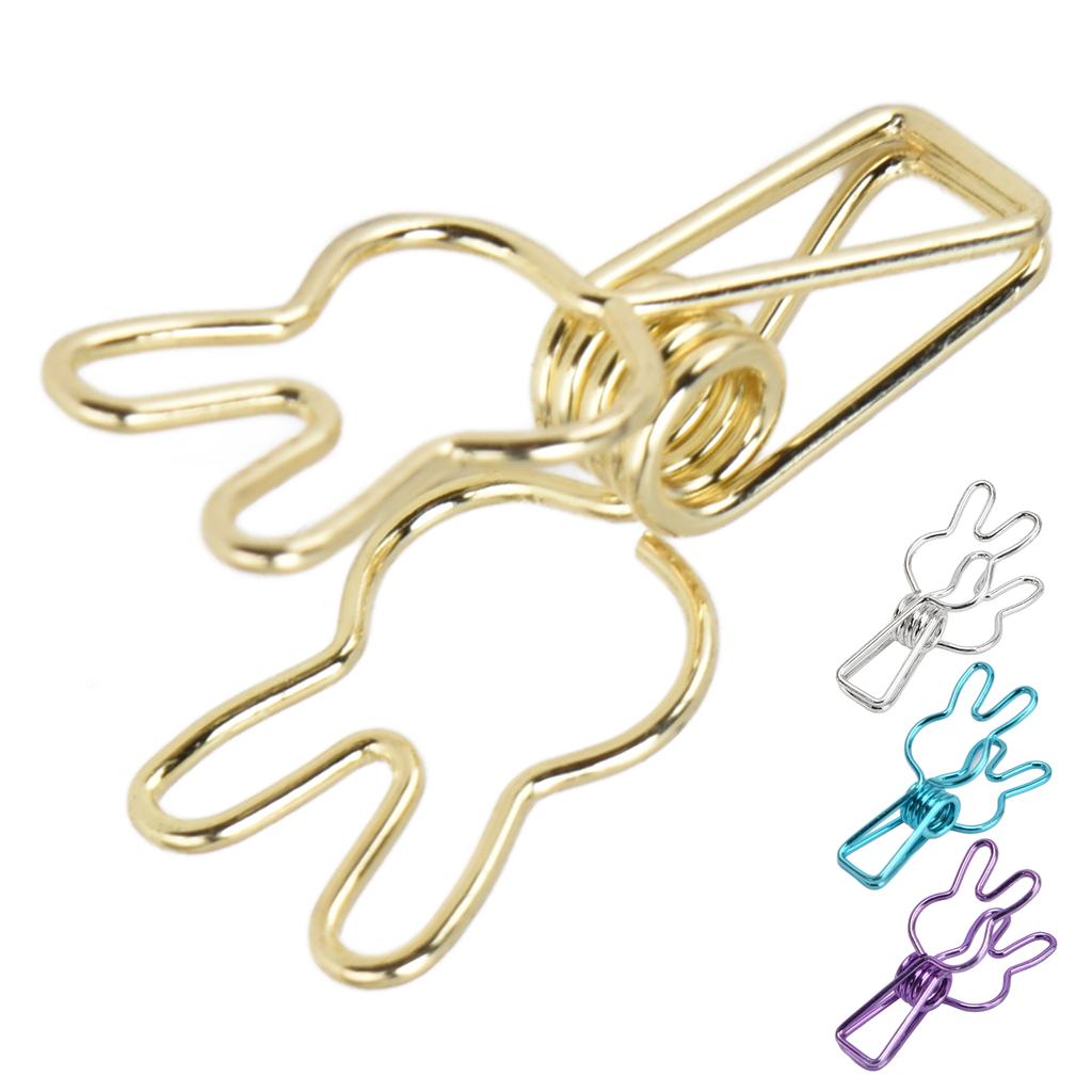 20 ks spony Víceúčelová multifunkční galvanizační spona z dutého kovu se silnou pružinou