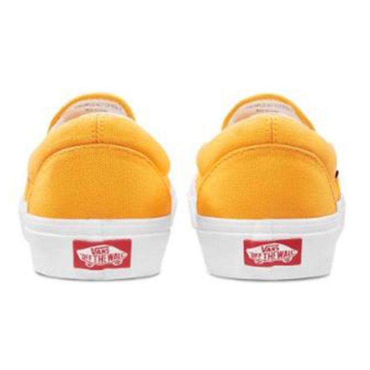 Vans Slip-On Series 138 Retro Street Low-Top Skate Shoes Unisex sneaker Leaf-Yellow VN0A3TKBUVF
