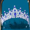 DIEZI Baroque Bridal Crown Headwear Crystal Hair Dress Accessories Tiara For Women Wedding Rhinestone Crown Hair Jewelry