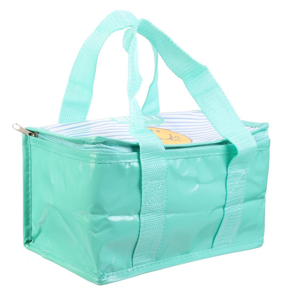 Monsieur Madame [Q8996] - 'Monsieur Madame' Insulated Lunch Bag, Green (Mr. Happy) - 24x14x14. 5 Cm