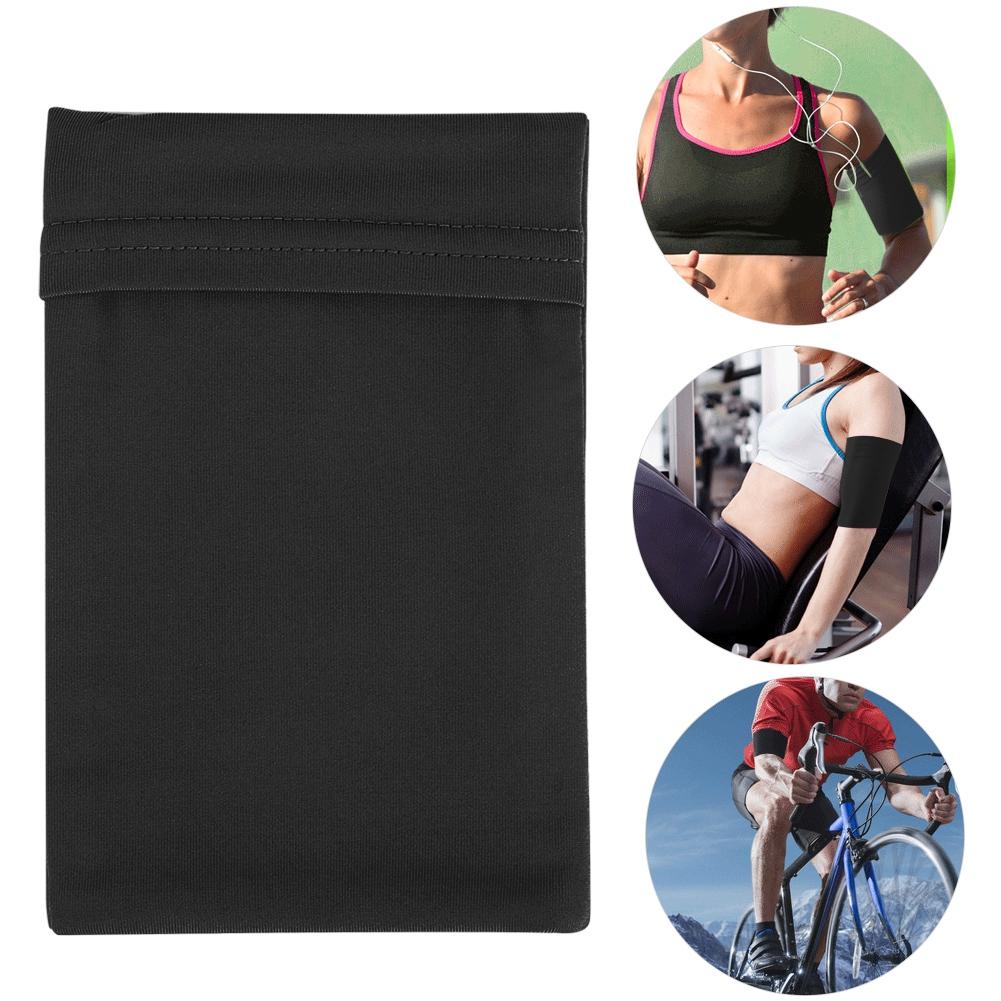 Breathable Sports Sleeve Arm Band Highly Elastic Mobile Phone Bag for Running FitnessBlack