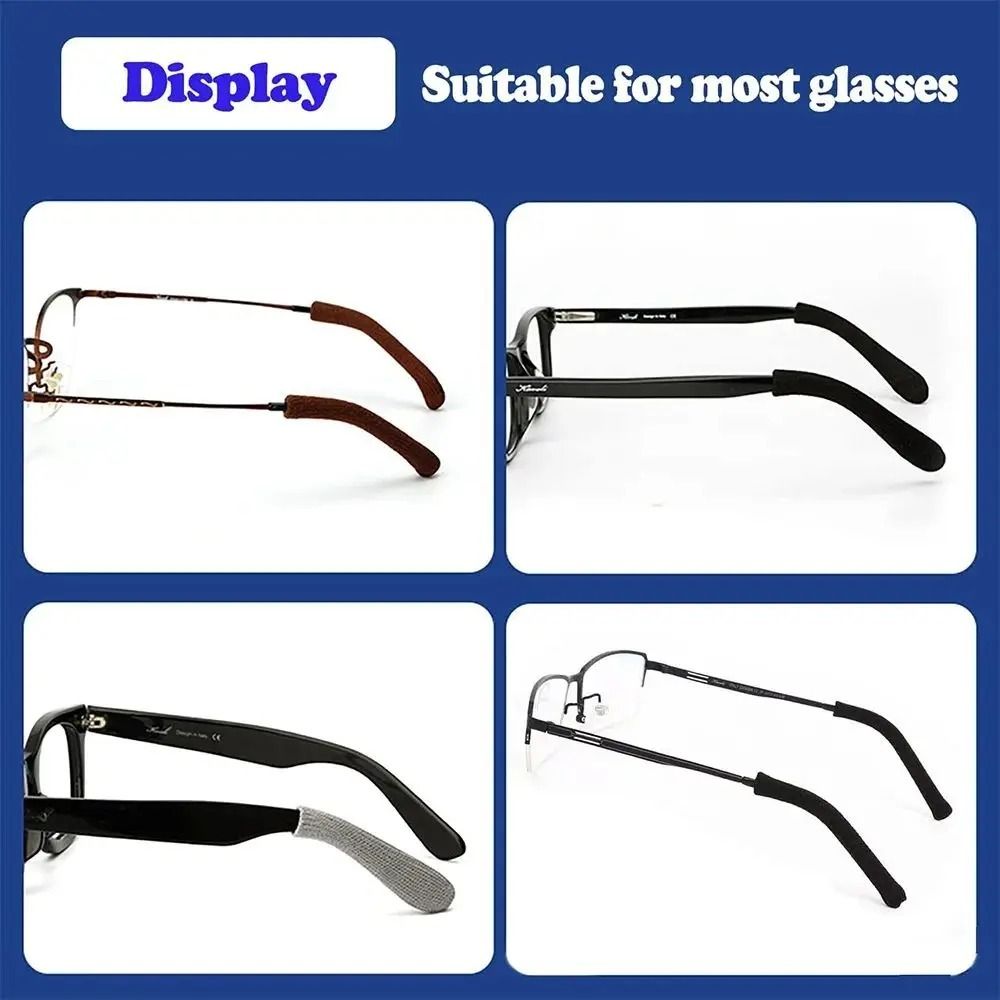 Easy Fixing Eyeglass Ear Cushions Knitting Glasses Foot Cover Glasses Leg Cover  Unisex
