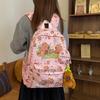 2025 New Printed Student Backpack Large Capacity Lightweight Ridge Protection Backpack Cute Cartoon Casual Joker Schoolbag