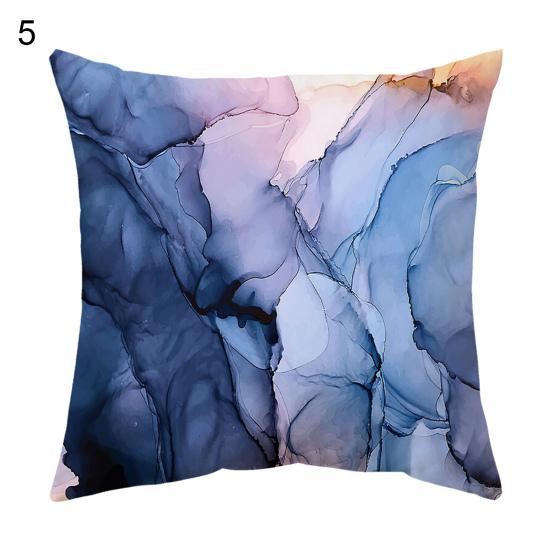 Pillow Cover Soft Texture Dustproof Washable Charming Decorative Marble Printed Pillow Cover for Bedroom