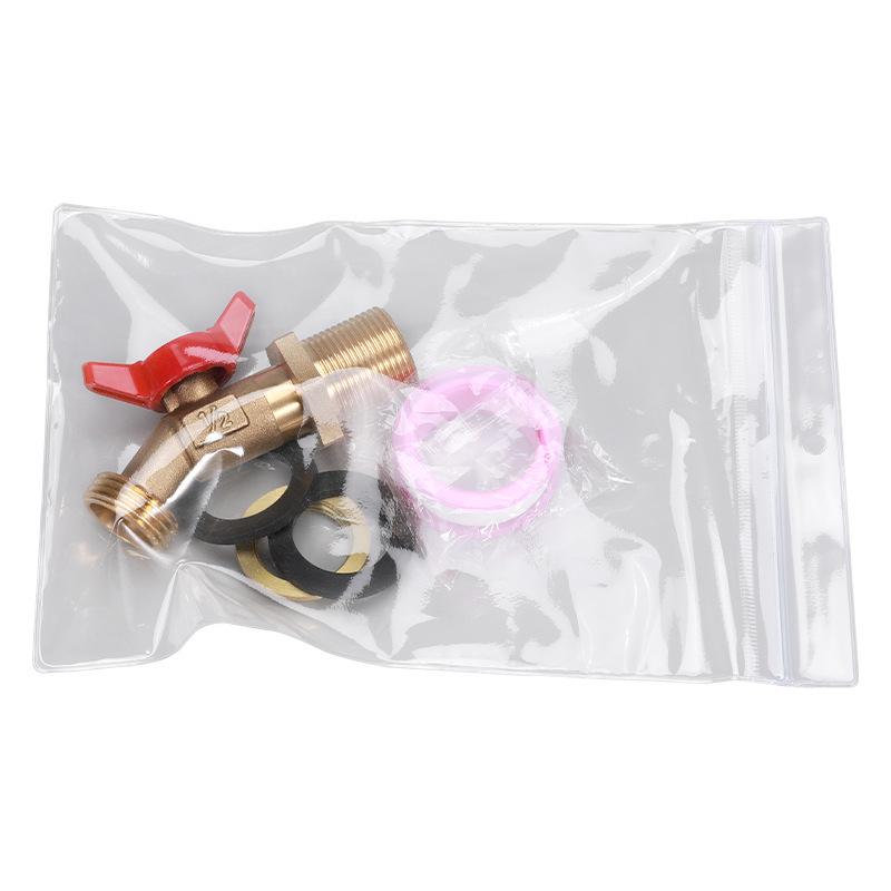 Cross-Border Brass Ball Valve with Bulkhead Fitting & G Thread Rain Barrel Faucet Set