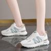 CRLAYDK Chunky Platform Sneakers Shoes for Women Mesh Lace Up Casual White Walking Fashion Snneakers Sport Shopping Tennis