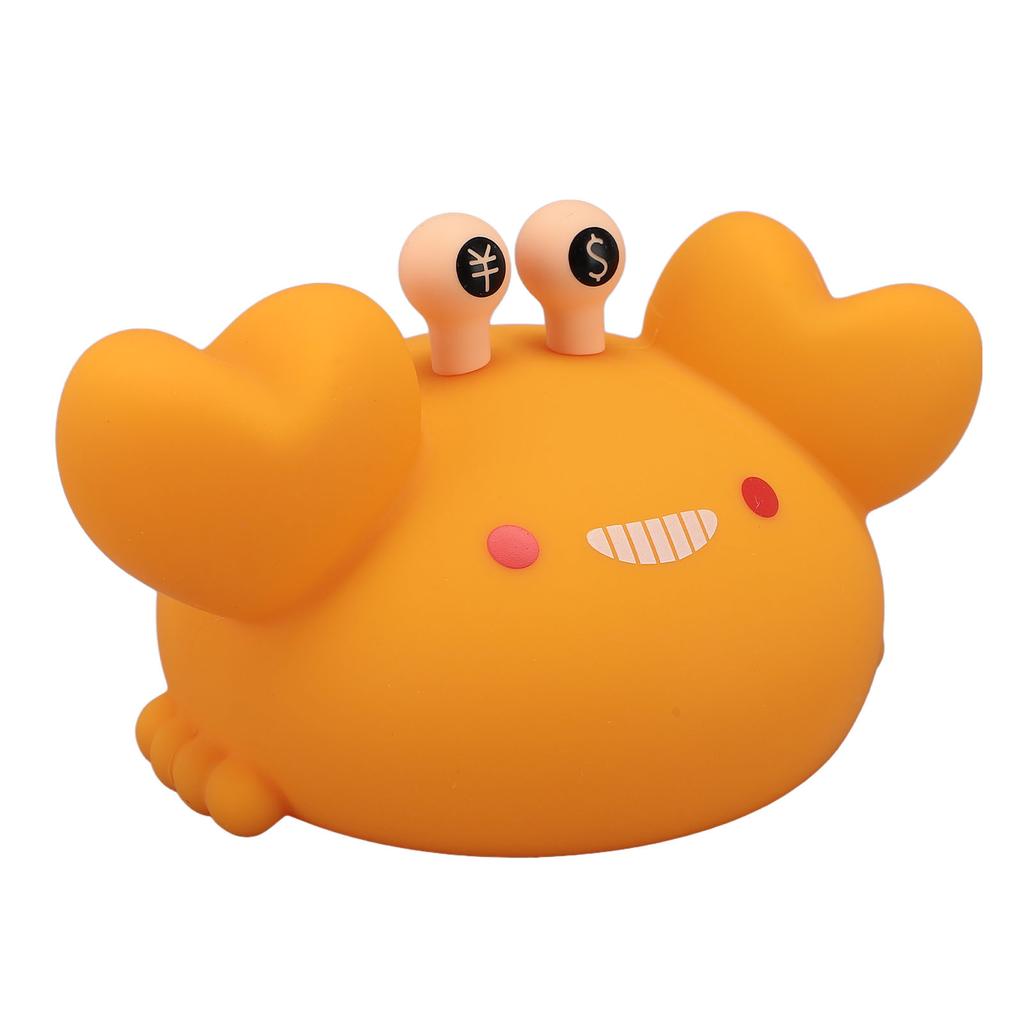 Crab Night Light Warm White Lighting 3 Brightness Levels Soft Silicone Animal Bedside Lamp with 30