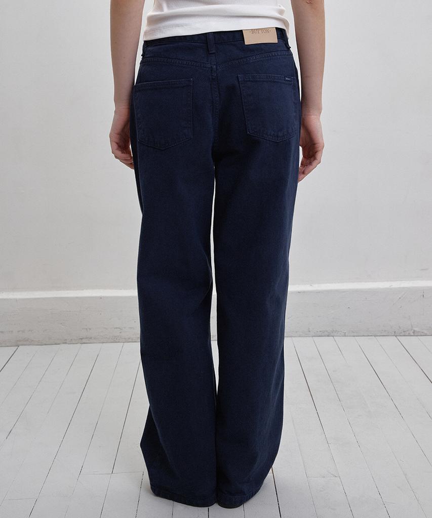 BUT'TON Dying Wide Pants (Navy)