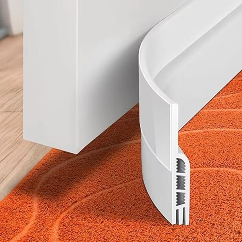 1pc 1M/39.37in Door Draft Stopper Under Door Draft Blocker Insulator Door Sweep Weather Stripping Noise Stopper Strong Adhesive