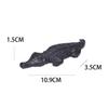 Crocodile Statue Ornament Mini Alligator Sculpture Tea Lovers Gift Purple Sand Tea Pet Crocodile Figurine for Cabinet Tearoom