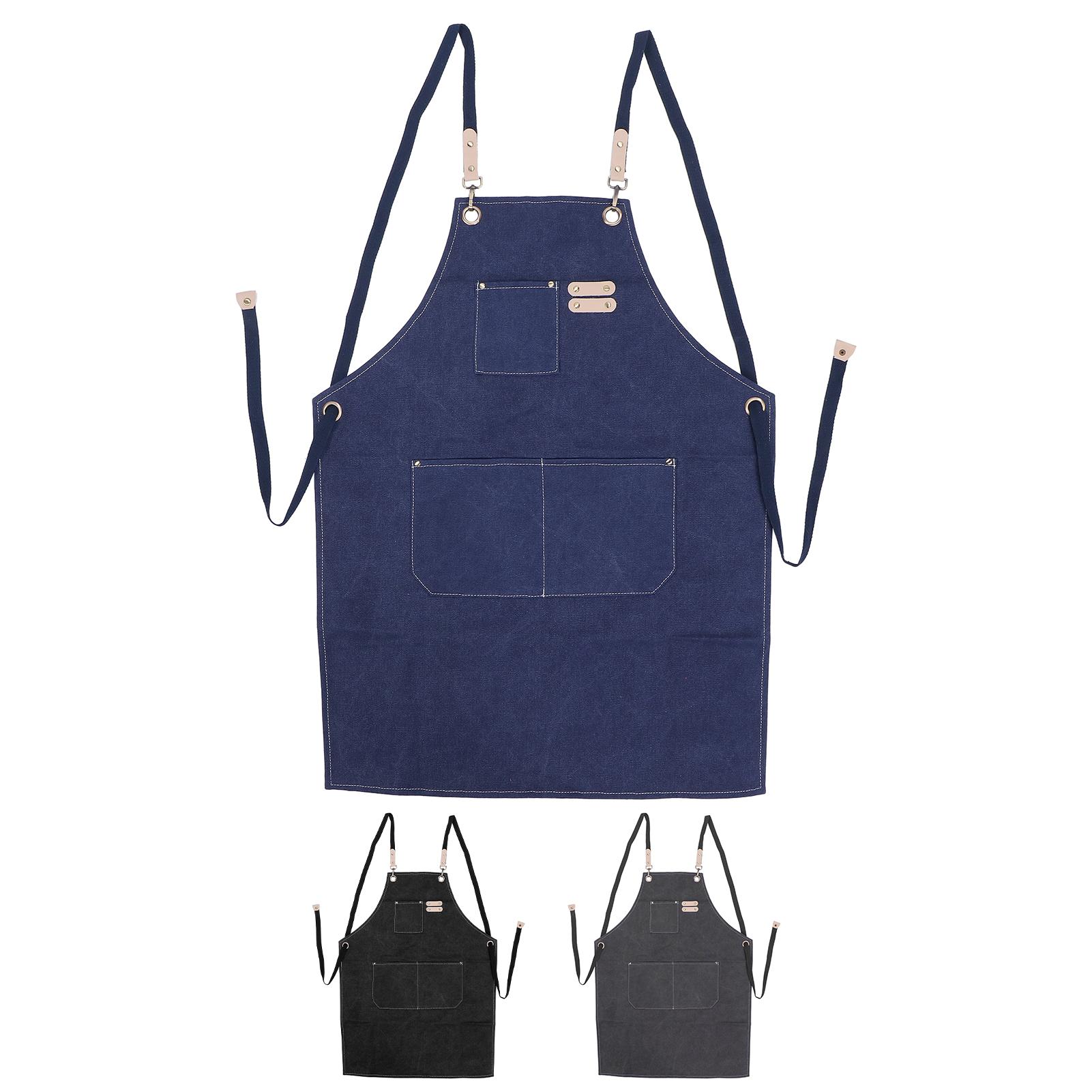 Фартук из хлопкового полотна с регулируемой спинкой — фото 4