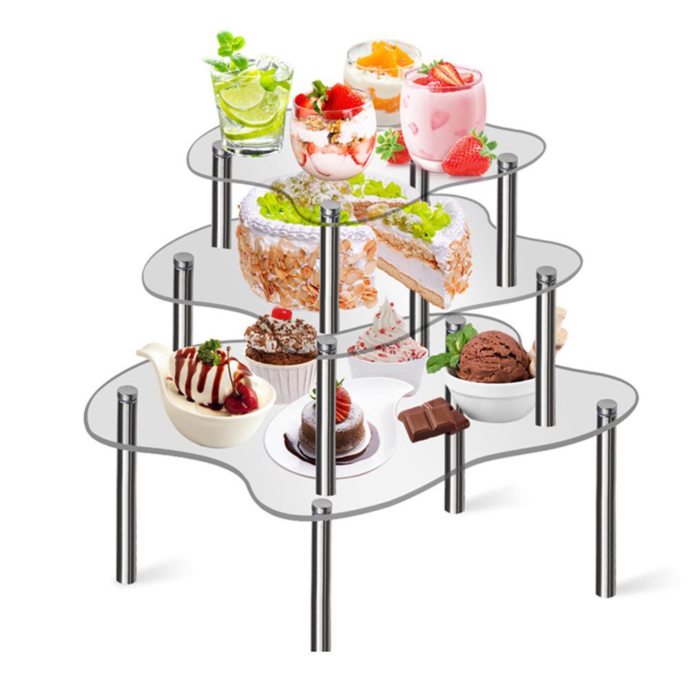 Handmade Display Shelf Cupcake Display Shelf Event Preparations Enhances Visibility Resistant To Breakage Sturdy Construction