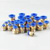 5 Stuks PCF/SL/PB/PC/PL Connector 1/8" 1/4" 3/4" 1/2" Schroefdraad Water Lucht Slang Fitting 6/8/10/12mm Luchtbuis Pneumatische Fitting auto Drukregelaars 5