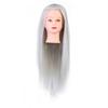 Hair Salon Cosmetology Hairdressing Practice Head Mannequin Dolls Salon Tools (Gray)