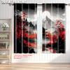 2pcs   Print Curtains 2D print Landscape Durable Polyester (without rod) Decorations Inside Use for Bedroom   Living Room