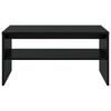 Coffee Table Black Oak Look 80 X 50 X 40 Cm Engineered Wood