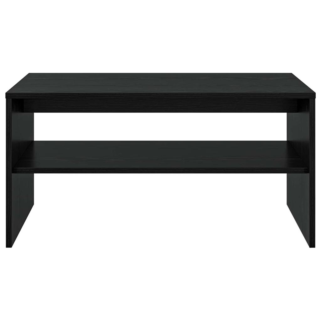 Coffee Table Black Oak Look 80 X 50 X 40 Cm Engineered Wood