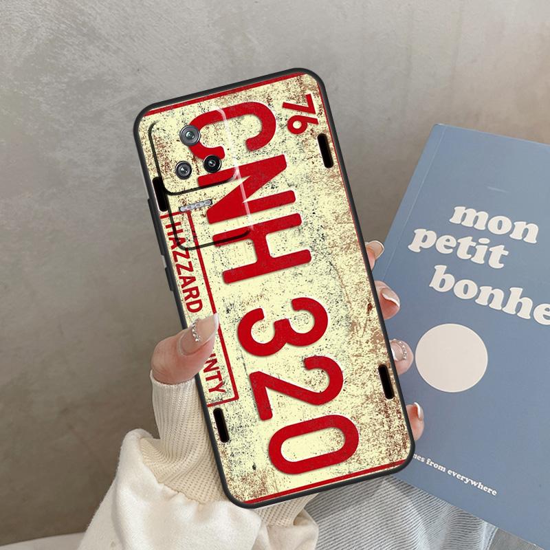 Retro License Plate Number Case For Xiaomi 15T 14T 13T Pro 14 15 Ultra POCO F8 Ultra F7 Pro F5 F6 X3 X5 X6 X7 Pro Cover