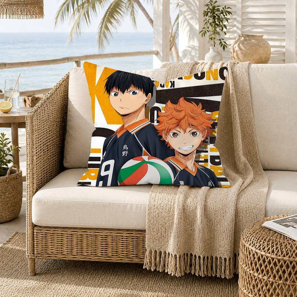 HHaikyuu Volleyball Japan Anime Pillow Case for Sofa Living Room Home office Decor Protective Cover