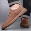 Men Lace Up Fashion Genuine Leather Board Oxfords Men Shoes Flat Casual Genuine Leather Italian Luxury Brand Dress Moccasins