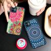 Mandala Painting For iPhone 11 12 13 14 15 16 Pro Max Plus Matte Translucent Phone Cover