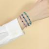 Color Crystal Beads Devil'S Eye Braided Bracelet Women'S Versatile Fashion Jewelry Br-1275