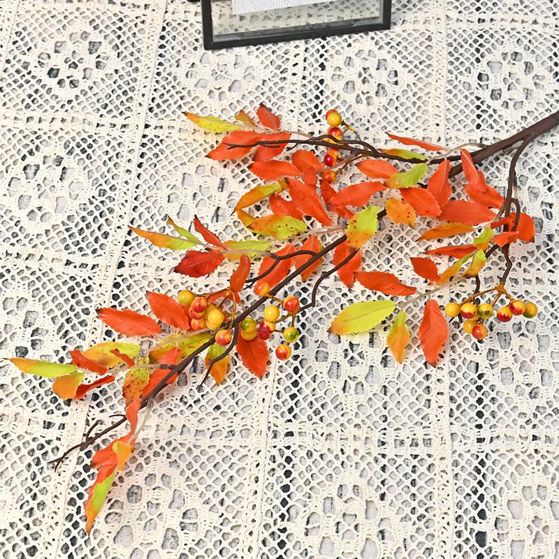 Simulation Nantian Bamboo Fruit Branch Single Simulation Flower Home Furnishing Living Room Ornament Engineering Soft Decoration Simulation Green Plan