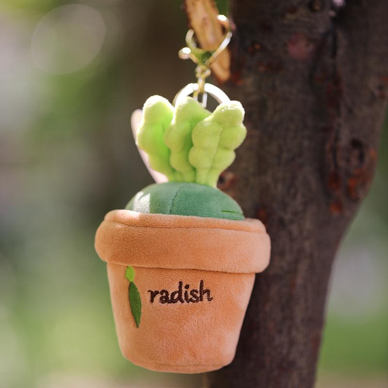 

Dolls Toy Plush Whimsical Carrot Keychain Backpack Decoration Kids Gift Festival зелёный