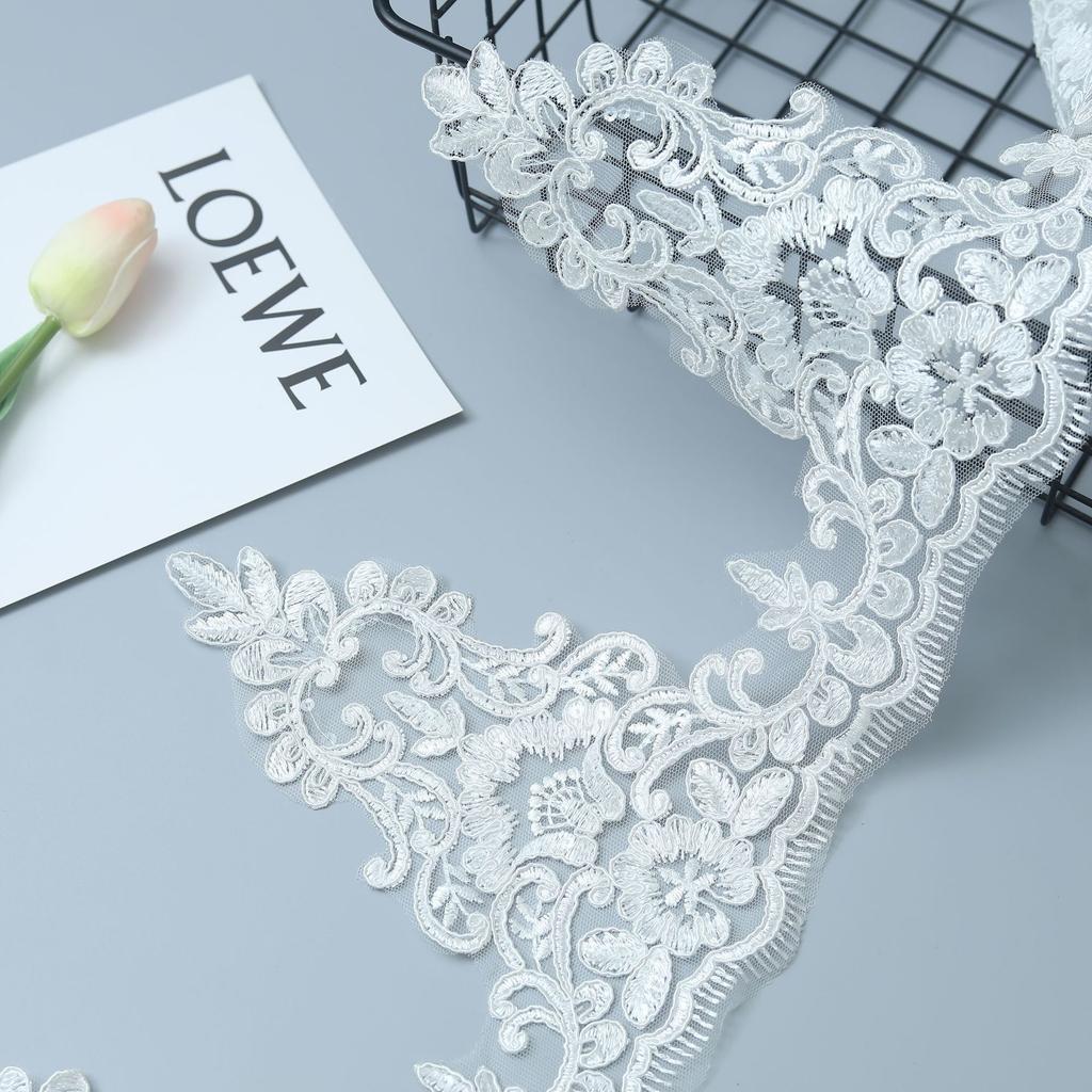 Eyelash Car Bone Lace Lace Transparent Piece Clothing Hem Decorative Lace 21Cm