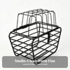 Bike Basket with Wire Cage Shockproof for Shopping Trips, Commuters