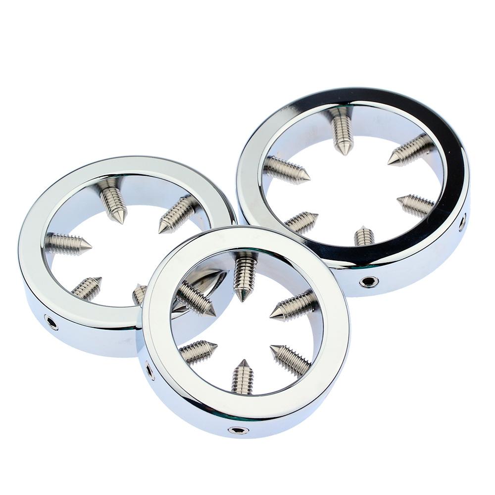 Sexleketøy for voksne Pungenheng Penisring Metall Rustfritt stål Hanebur Strekkøvelse Mannlig onanileketøy