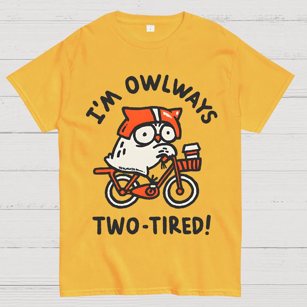 I'm Always Two-Tired Cotton Summer Casual Cool Loose T-Shirt